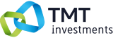 About TMT Investments logo on a black background.