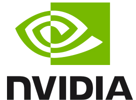 The Nvidia logo featuring the word "Nvidia" prominently displayed.
