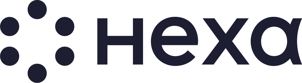 The hexa logo represents a strong partnership against a white background.