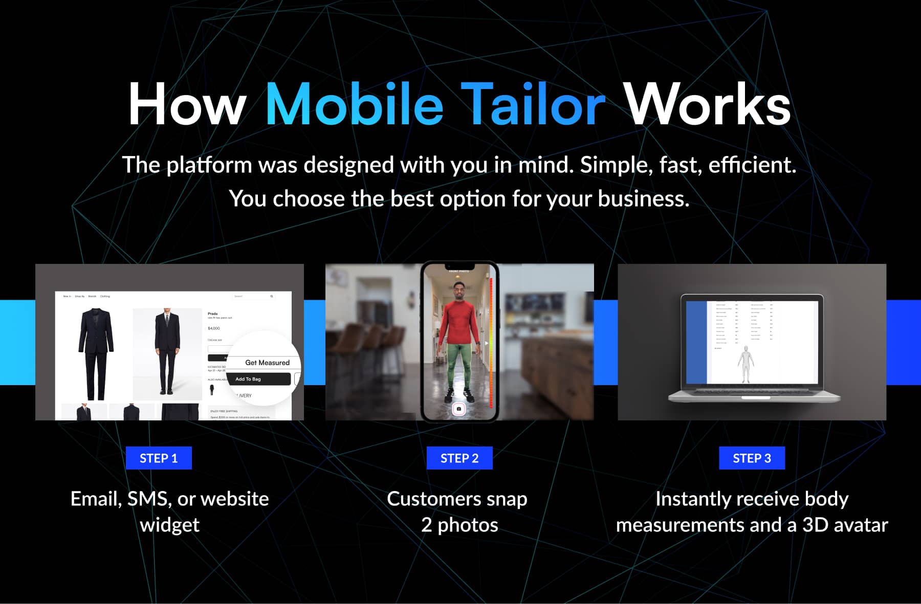 Learn how a mobile tailor utilizes virtual body measurements and mobile body scanning technology to provide customized clothing, while also optimizing their online presence through SEO strategies.