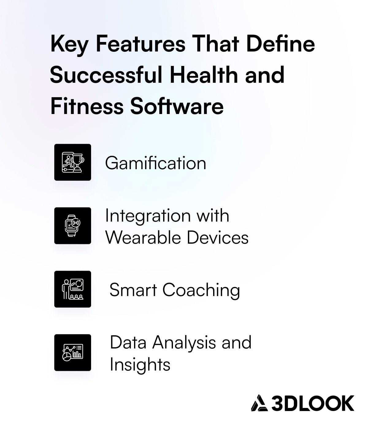 Key features that define successful fitness apps.