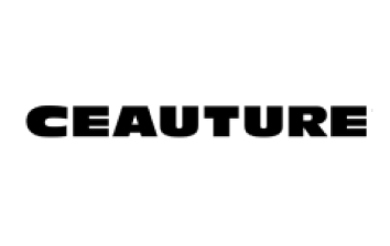 A black and white logo featuring the word ceauture on the homepage.