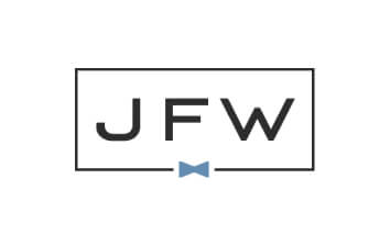 The logo for jfw designed for the website.