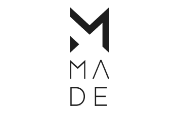 A black and white logo featuring the word "made" for a homepage. Great for enhancing keywords and SEO.