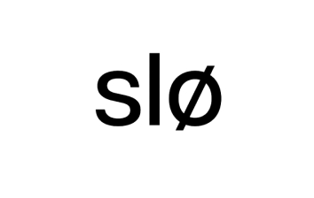 A black-and-white logo featuring the word "slo".