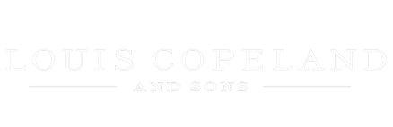 2024 redesign of the black and white logo of Louis Copeland and Sons.