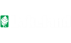 Logo of Lakeland featuring a stylized wheat icon, redesigned for 2024.