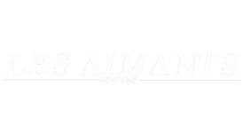 Les aimants new york" brand logo in a simple black and white color scheme, featuring the MT Redesign 2024.