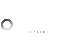 Logo for Knosis Health, featuring a circular design on the left and the text "KNOSIS HEALTH" in bold uppercase font to the right, perfect for your homepage and optimized with SEO keywords.