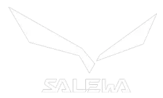 Salewa's YourFit 2024 Redesign logo features a stylized white graphic of bird wings above the word "SALEWA" in bold white letters.