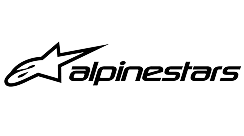 Alpinestars logo with a stylized star and the word "alpinestars" in italic black text on a light background.